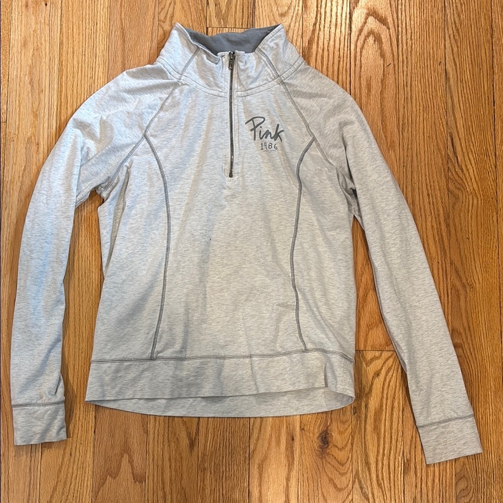 vs pink quarter zip